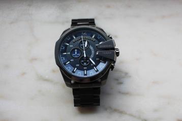 Diesel Mega Chief Zilveren Horloge – Topstaat! beschikbaar voor biedingen