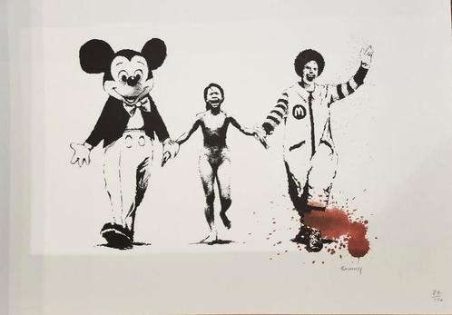 Banksy - Napalm Girl, Antiek en Kunst, Kunst | Litho's en Zeefdrukken, Ophalen of Verzenden