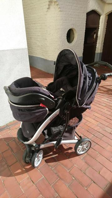 Poussette GRACO avec couffin, Enfants & Bébés, Poussettes & Combinaisons, Autres marques, Avec siège auto, Comme neuf, Enlèvement
