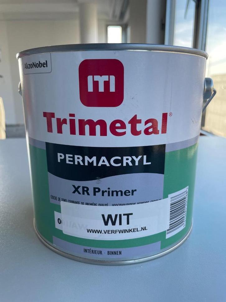 Primer trimétal Permacryl XR, Bricolage & Construction, Peinture, Vernis & Laque, Neuf, Peinture, Moins de 5 litres, Blanc, Enlèvement ou Envoi