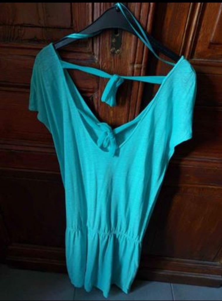 Robe courte Camaïeu taille XL, Kleding | Dames, Jurken, Gedragen, Maat 46/48 (XL) of groter, Groen, Boven de knie, Ophalen of Verzenden
