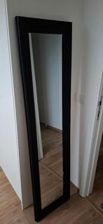 Spiegel met zwart kader, Huis en Inrichting, Woonaccessoires | Spiegels, Ophalen, Minder dan 50 cm, Gebruikt, 150 tot 200 cm