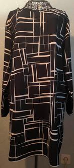 SANYZ NL 46 Knappe jurk zwart/wit print, Kleding | Dames, Grote Maten, SANYZ NL, Overige kleuren, Jurk, Ophalen of Verzenden