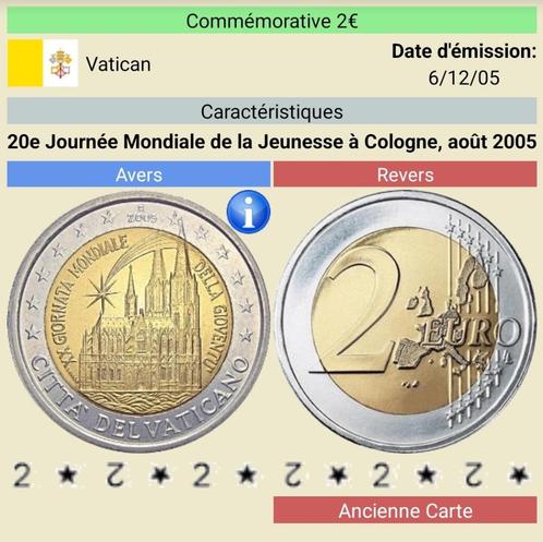 2€ commémorative Vatican 2005, Postzegels en Munten, Munten | Europa | Euromunten, Setje, Vaticaanstad, Ophalen