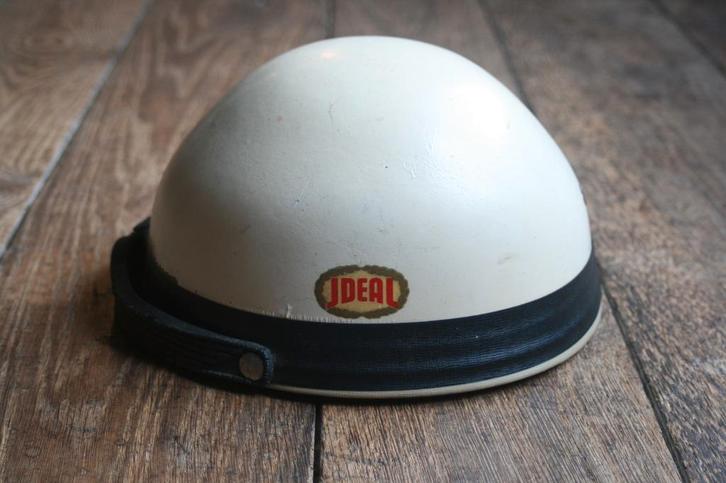 Jethelm Ideal brommer vintage retro jaren 50, Fietsen en Brommers, Brommerhelmen, Gebruikt, Small, Ophalen of Verzenden