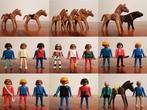 Vintage PLAYMOBIL - poppetjes & paarden - Jaren 80 - RETRO., Kinderen en Baby's, Speelgoed | Playmobil, Ophalen of Verzenden, Gebruikt