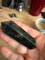 Quartz fumé foncé poli – double pointe, Enlèvement ou Envoi, Comme neuf
