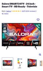 Salora 24inch HD LED tv, Audio, Tv en Foto, Televisies, LED, Zo goed als nieuw, Smart TV, Ophalen