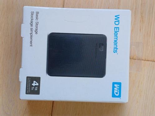 WD Elements 4 TB USB 3.0 portable, Computers en Software, Harde schijven, Gebruikt, Extern, HDD, USB, Ophalen of Verzenden