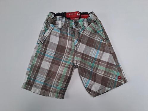 Mt 86 Bruin, blauw, groen, wit geruite short, Kinderen en Baby's, Babykleding | Maat 86, Gebruikt, Jongetje, Broekje, Ophalen of Verzenden
