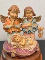 RETRO MUZIEKDOOS "little angels" met FONTANINI beeldjes, Enlèvement, Comme neuf