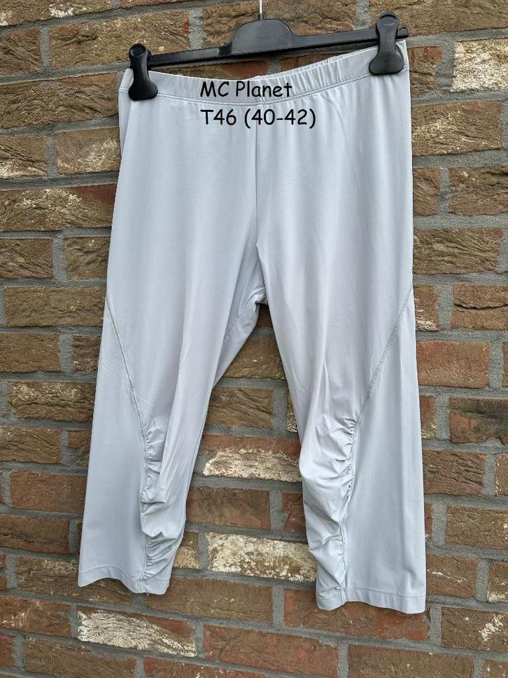 MC Planet legging gris perle T46 (T40-42) excellent état, Kleding | Dames, Broeken en Pantalons, Gedragen, Maat 42/44 (L), Grijs