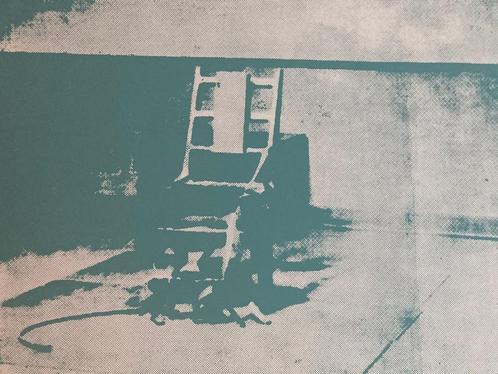 Warhol electric chair sunday b. morning, Antiek en Kunst, Kunst | Litho's en Zeefdrukken, Ophalen
