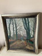 Schilderij boslandschap, Antiek en Kunst, Ophalen of Verzenden