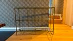 Etagere 3 legplanken glas- goudkleurige omkadering, Huis en Inrichting, Woonaccessoires | Wandplanken en Boekenplanken, Ophalen