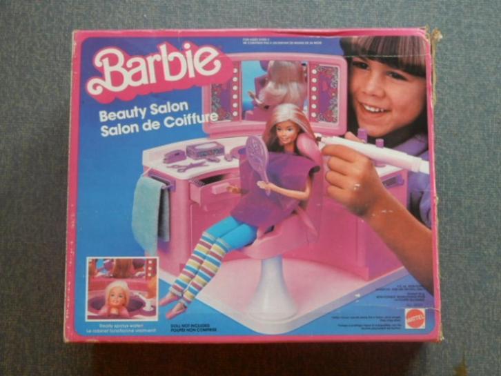 Barbie vintage spel „Beauty Salon” 1980, Kinderen en Baby's, Speelgoed | Poppen, Gebruikt, Barbie, Ophalen of Verzenden
