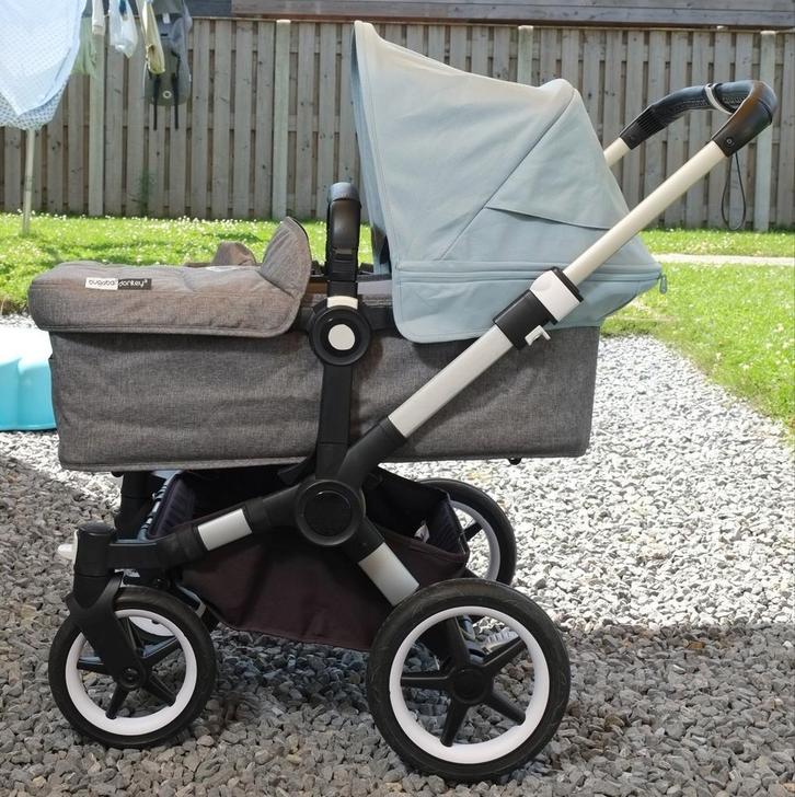 Bugaboo Donkey 3 Mono met alle accessoires + autostoel, Kinderen en Baby's, Kinderwagens en Combinaties, Zo goed als nieuw, Combiwagen