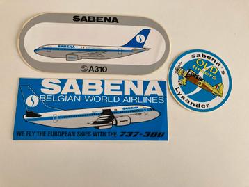 3 Sabena-stickers 