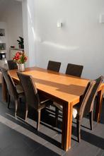 Eettafel en stoelen, Ophalen, Gebruikt, 8 stoelen of meer