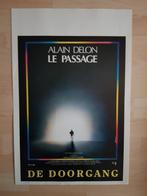 filmaffiche Alain Delon le passage 1986 filmposter, Ophalen of Verzenden, A1 t/m A3, Zo goed als nieuw, Rechthoekig Staand