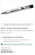 Pompe à dessouder 200mm SA21A weller NEUF, Doe-het-zelf en Bouw, Ophalen