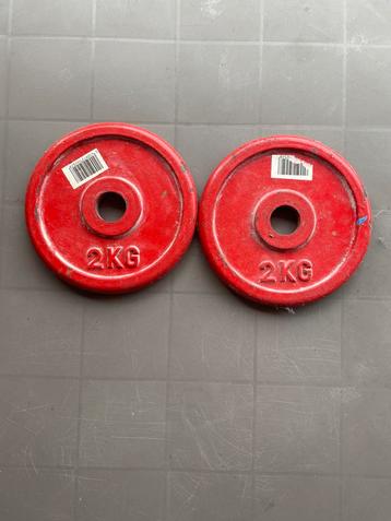 Gewichtsschijven 2 kg (set van 2) totaal 4 kg beschikbaar voor biedingen