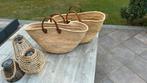2 rieten boodschappen manden, Huis en Inrichting, Ophalen, Zo goed als nieuw