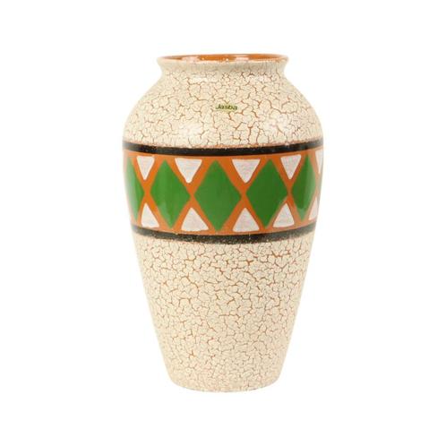 Vintage Jasba Vaas West Germany Keramiek Craquelé 106-35, Huis en Inrichting, Woonaccessoires | Vazen, Zo goed als nieuw, Overige kleuren