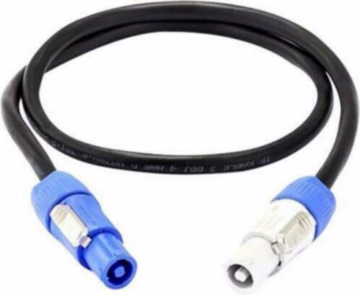 Stroom doorlus kabel Powercon In/Out 1,5 meter [1696], Muziek en Instrumenten, Kabels en Stekkers, Nieuw, Apparatuur, Ophalen of Verzenden