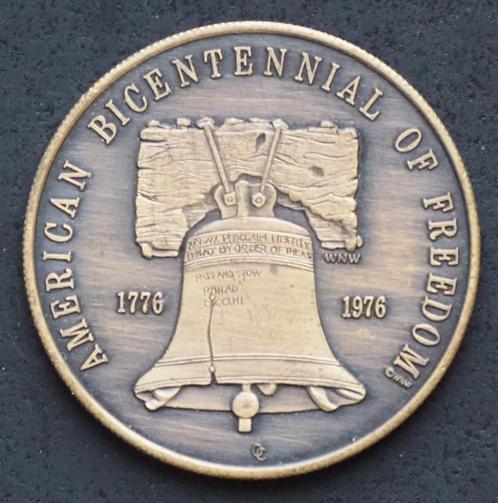 Medaille American Bicentennial of Freedom , Missouri City, Postzegels en Munten, Penningen en Medailles, Brons, Ophalen of Verzenden