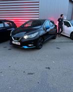 Nissan Micra, Autos, Nissan, 5 places, Carnet d'entretien, Noir, Cuir et Tissu