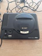 Sega Mega Drive 16 bit console met 2 controllers, Games en Spelcomputers, Ophalen of Verzenden, Zo goed als nieuw, Met 2 controllers
