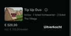 Dour festival accomodatie: tip up duo