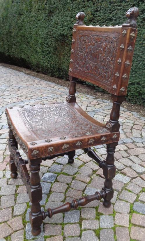 kasteelstoel, Antiek en Kunst, Antiek | Meubels | Stoelen en Sofa's, Ophalen