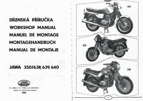 RTM voor Moto JAWA - CZ in het Frans., Motoren, Handleidingen en Instructieboekjes, Verzenden