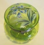 Antieke Victoriaanse glazen bonbonniere email 48, Antiek en Kunst, Verzenden