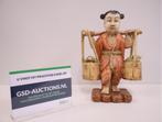 Beeld van Chinese Waterdrager/Boer, Antiek en Kunst, Kunst | Beelden en Houtsnijwerken, Ophalen of Verzenden
