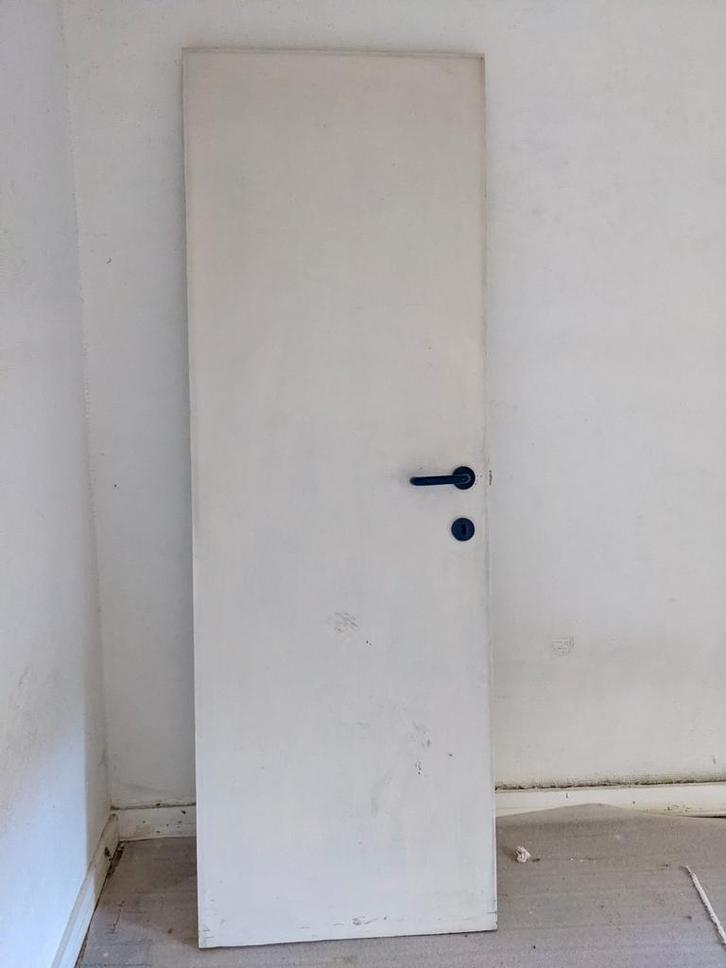 6 binnendeuren (schilderdeuren) met omlijsting, Doe-het-zelf en Bouw, Deuren en Vliegenramen, Gebruikt, Ophalen