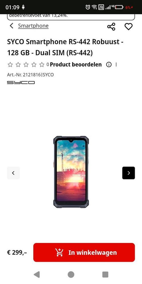 SYCO SR 442, Telecommunicatie, Mobiele telefoons | Overige merken, Nieuw, Ophalen