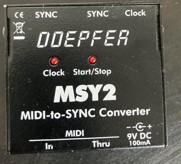 Doepfer MSY 2 Midi-naar-synchronisatie-interface beschikbaar voor biedingen