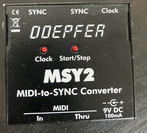 Doepfer MSY 2 Midi-naar-synchronisatie-interface, Muziek en Instrumenten, Midi-apparatuur, Zo goed als nieuw, Ophalen of Verzenden