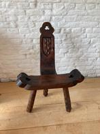 Brutalist Spaans krukje /  stoel - vintage - retro, Enlèvement ou Envoi