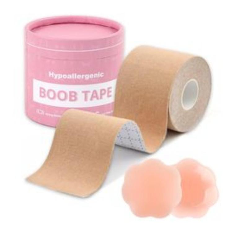 50x Boobtape (5m x 5cm) Nieuw, Kleding | Dames, Ondergoed en Lingerie, BH, Beige, Ophalen of Verzenden