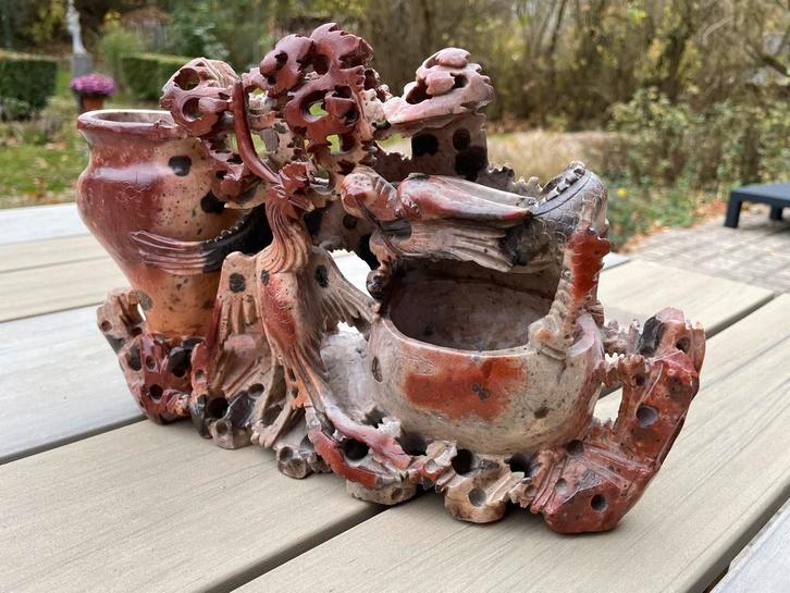 Sculpture Chinoise en « Pierre de Lard », Antiek en Kunst, Antiek | Keramiek en Aardewerk, Ophalen