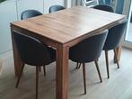 Table extensible avec 6 chaises "scandinave", Maison & Meubles, Tables | Tables à manger, Cinq personnes ou plus, 150 à 200 cm