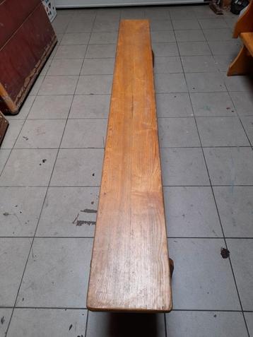 Zweedse houten bank turnbank 220cm beschikbaar voor biedingen