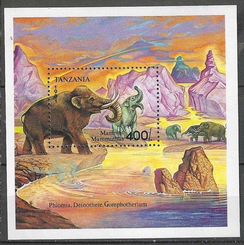 Tanzania 1991 - Yvert blok 141 - Mammoet (PF), Timbres & Monnaies, Timbres | Afrique, Non oblitéré, Tanzanie, Envoi