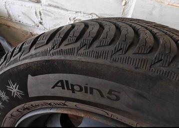 3 Michelin ALPINE 5 winterbanden met velgen Zeer goede staat beschikbaar voor biedingen