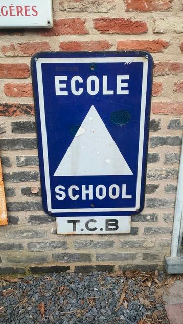 Ecole-school emaille bord