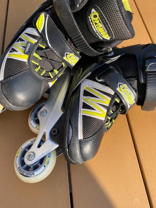 skeelers 34-37 Optimum (Belgisch merk), Sport en Fitness, Skeelers, Zo goed als nieuw, Inline skates 4 wielen, Overige merken